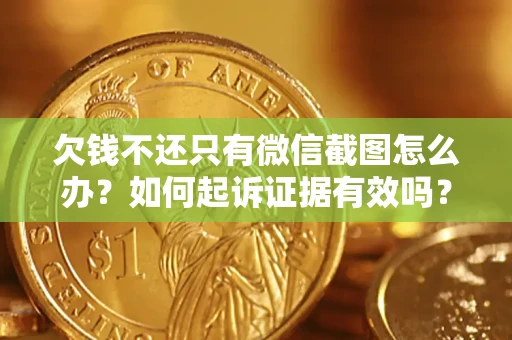 济南欠钱不还只有微信截图怎么办？如何起诉证据有效吗？