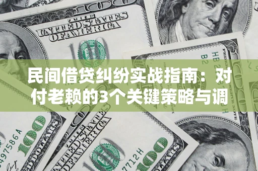 济南民间借贷纠纷实战指南：对付老赖的3个关键策略与调解盲区解析