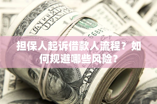 济南担保人起诉借款人流程？如何规避哪些风险？