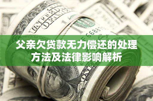 济南父亲欠贷款无力偿还的处理方法及法律影响解析