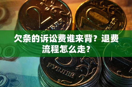 济南欠条的诉讼费谁来背？退费流程怎么走？